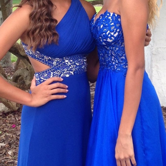 La femme royal blue prom dress - Picture 6 of 10